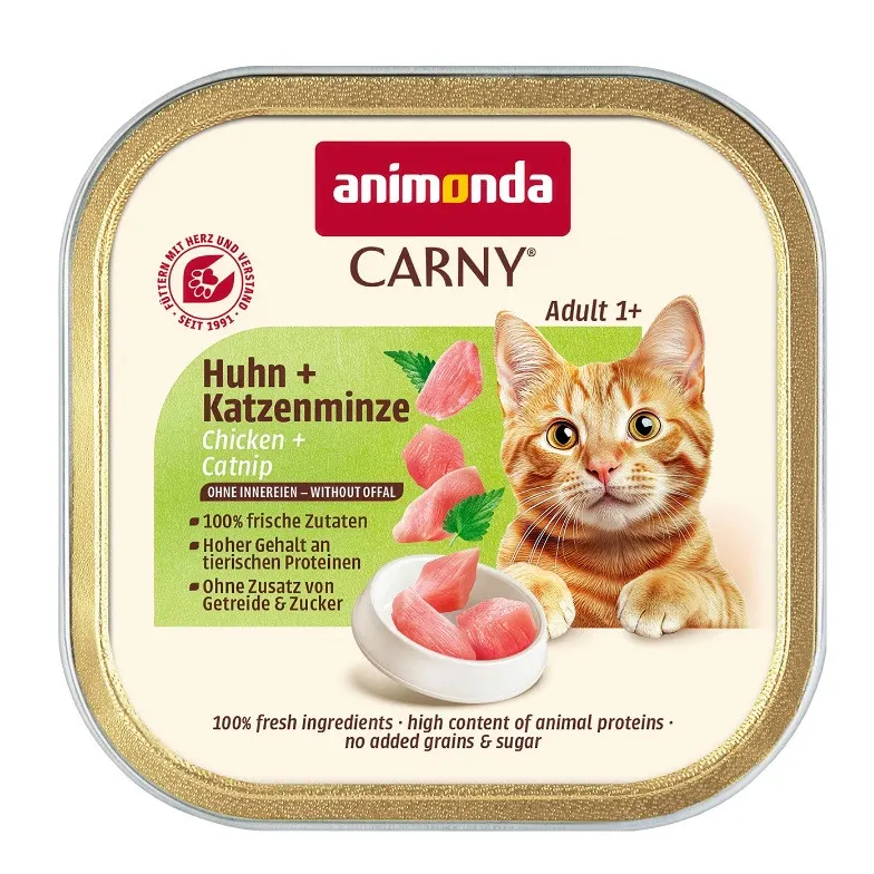 ANIMONDA Carny Adult Kurczak i kocimiętka Mono - mokra karma dla kota - 85g