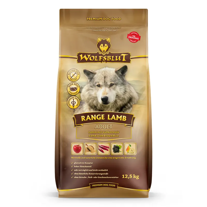 WOLFSBLUT Range Lamb Jagnięcina z ryżem - sucha karma dla psa - 12,5kg