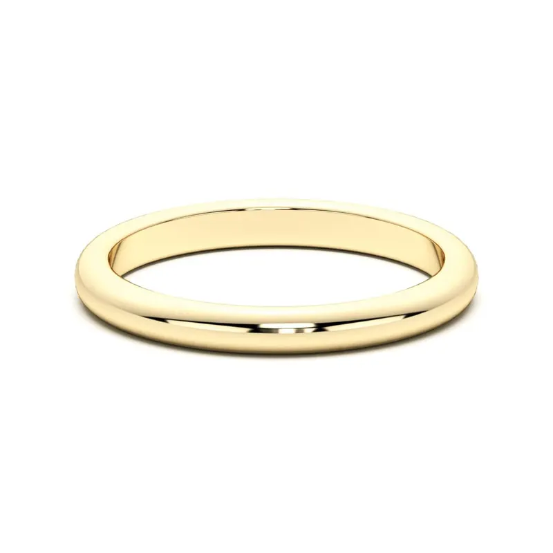 Klasyczna Obrączka Ślubna Bali 585 Żółte Złoto (14K)