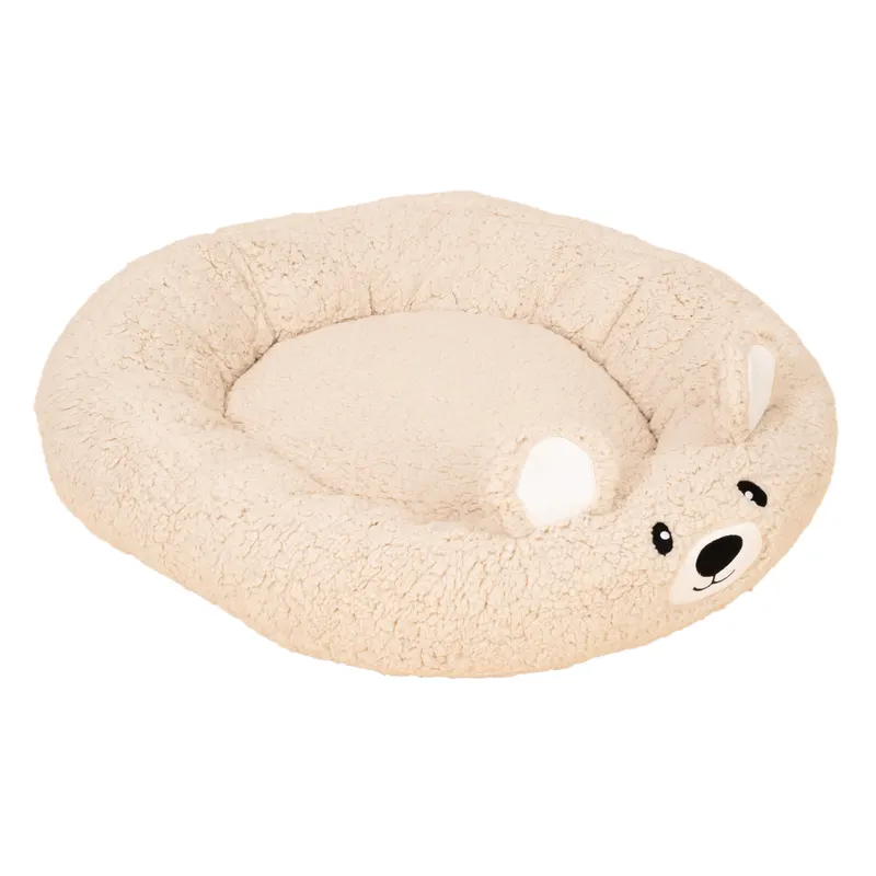 TIAKI legowisko Teddy Bear - Rozmiar L: Ø 80 x wys. 18 cm