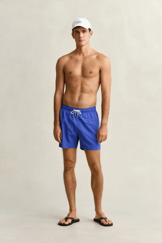 Gant Szorty Kąpielowe Męskie Regular Fit Niebieskie
