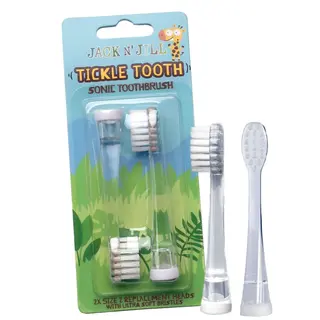 Jack N' Jill, Wymienne końcówki do szczoteczki sonicznej Tickle Tooth, 2 szt.