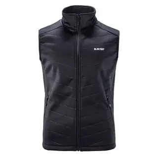 Kamizelka bezrękawnik męski softshell Hi-Tec Octavio - czarna, Rozmiar XXL