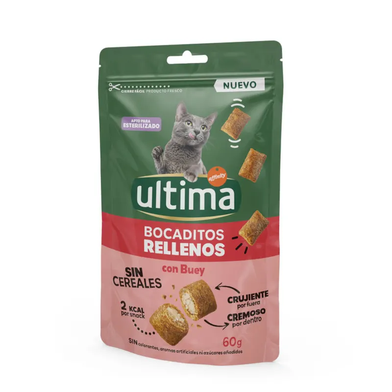 Ultima Snacks nadziewane kawałeczki z wołowiną - 60 g