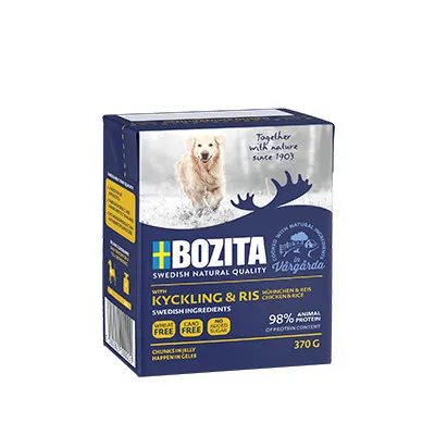 BOZITA z kurczakiem i ryżem w galaretce - mokra karma dla psa - 370g