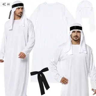 STRÓJ ARABA SZEJK DUBAJSKI KSIĄŻE PRZEBRANIE BEDUIN SUŁTAN NA KARNAWAŁ L XL