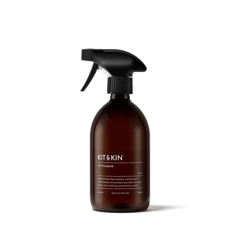 Kit & Kin, Naturalny uniwersalny płyn do sprzątania domu, o zapachu cytrusów, 500 ml