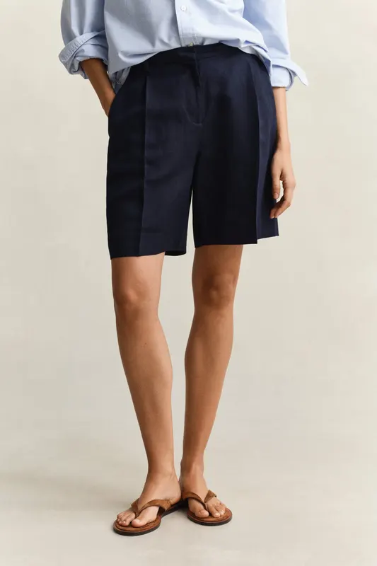 Gant Szorty Damskie Relaxed Fit Granatowe