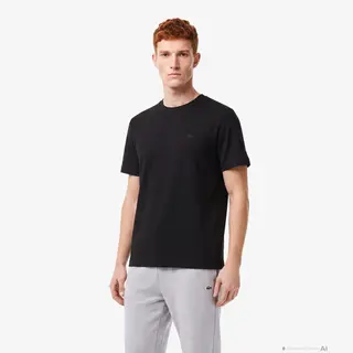 Lacoste Koszulka Męska Oversize Czarna Czarny