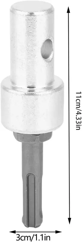 ADAPTER WIERTŁA DO WIERTARKI ŚLIMAKIEM ZIEMNYM TRZPIEŃ OKRĄGŁY 2 OTWORY