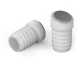 Stopka ślizgowa skośna z filcem do profili okrągłych D-22mm Kąt-(15°) 1,5mm-2,0mm, kolor naturalny