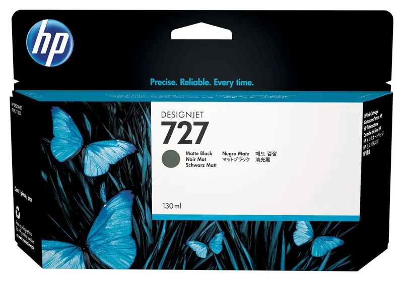 Czarny matowy wkład atramentowy HP 727 DesignJet 130 ml