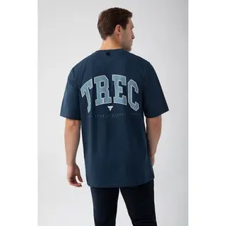 Granatowy T-shirt męski TW BASIC TSHIRT OVERSIZE 180 M NAVY - M