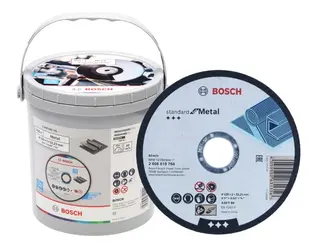BOSCH TARCZA KORUNDOWA DO METALU 125x1mm (100szt) Wiaderko