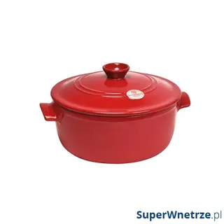 Garnek ceramiczny do duszenia 4 l Emile Henry Flame czerwony