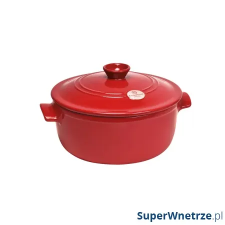 Garnek ceramiczny do duszenia 4 l Emile Henry Flame czerwony