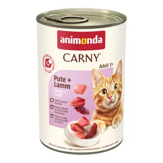 animonda Carny Adult, 6 x 400 g - Indyk z jagnięciną
