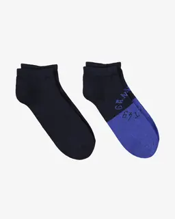 Gant Skarpetki Unisex Z Nadrukiem Granatowe