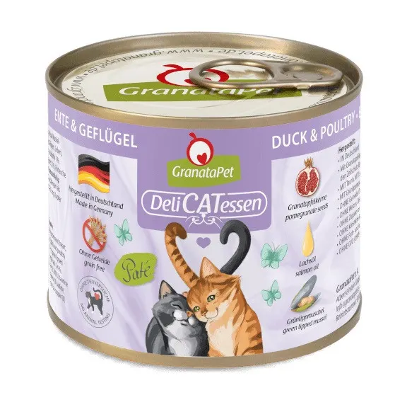GRANATAPET DeliCATessen Kaczka i drób - mokra karma dla kota - 200g