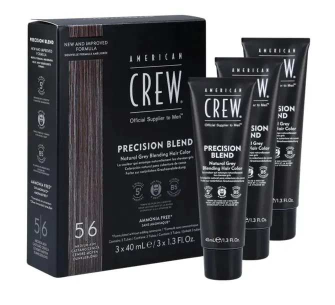 American Crew Precision Blend Cover 5-6 Medium Ash odsiwiacz 3x40ml