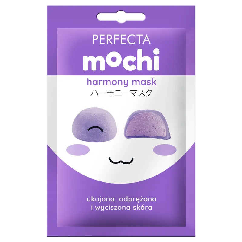 Perfecta Mochi Harmony Mask maseczka kojąca do twarzy z Cica, ektoiną, prebiotykami i mączką ryżową 8 ml