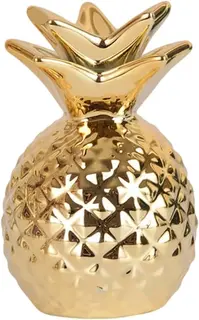 ANANAS SKARBONKA CERAMICZNA ZATYCZKA NA DOLE NA MONETY BIAŁA LUB ZŁOTA