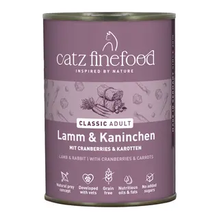 Korzystny pakiet catz finefood, 12 x 400 g - Jagnięcina z królikiem