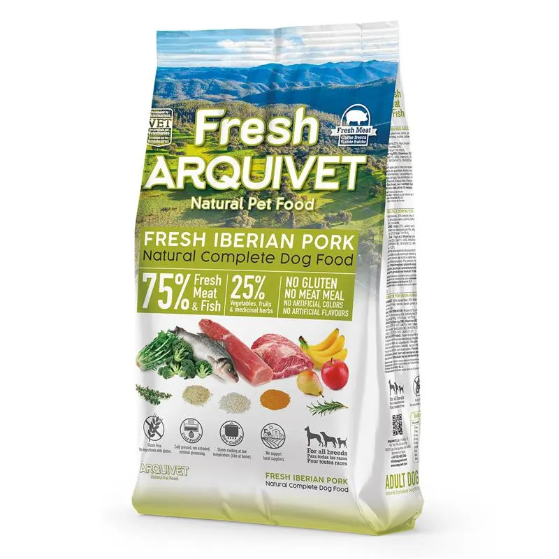 ARQUIVET Fresh Wieprzowina iberyjska - półwilgotna karma dla psa - 10kg