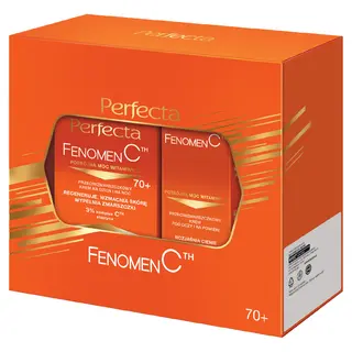 Zestaw Perfecta Fenomen C 70+ Krem do twarzy z witaminą C 50 ml i Krem pod oczy 15 ml