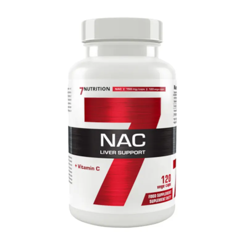 Aminokwasy N-acetyl-L-cysteina 7Nutrition NAC 150mg + Vit C 120vkaps