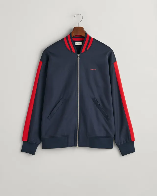 Gant Bluza Męska Z Nadrukiem Z Zamkiem İ Długim Rękawem Regular Fit