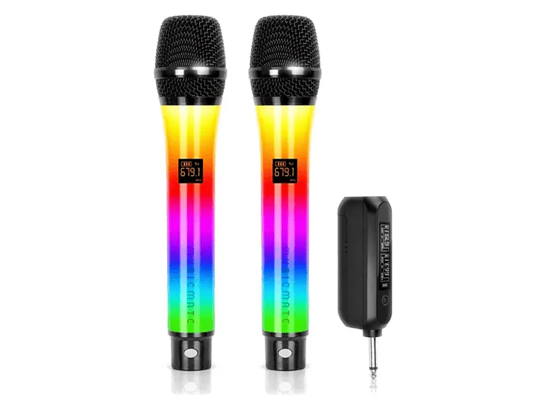 Mikrofon bezprzewodowy MUSIC MATE MM-300 Colorvoice Duo 2szt. Czarny