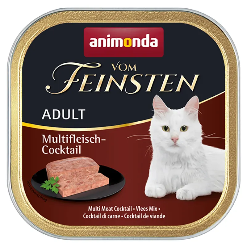 Megapakiet animonda vom Feinsten Adult, 32 x 100 g - 4 smaki, Mieszany pakiet I