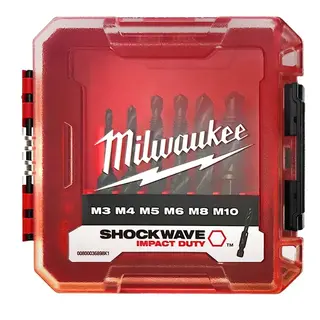 Wiertła gwintujące M3-M10 HSS-G w pudełku 6 szt. Milwaukee 4932498267