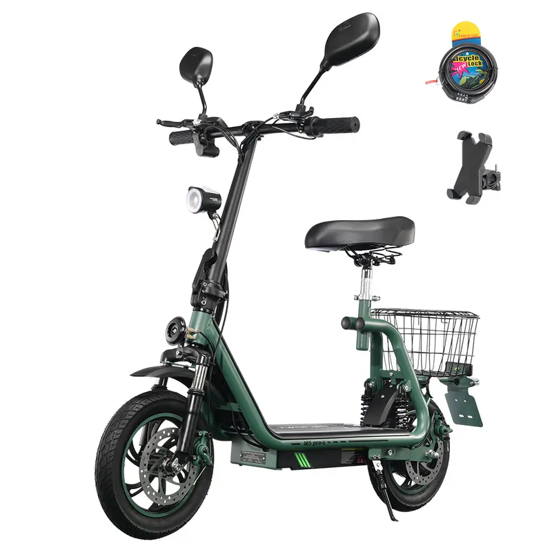 Hulajnoga elektryczna TWOFISH M5 PRO-E z certyfikatem EEC 500 W, zielona