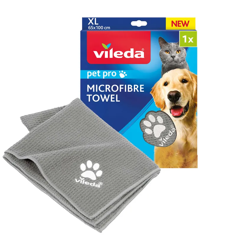 VILEDA Pet Pro XL Ręcznik z mikrofibry dla zwierząt - 100x65 cm