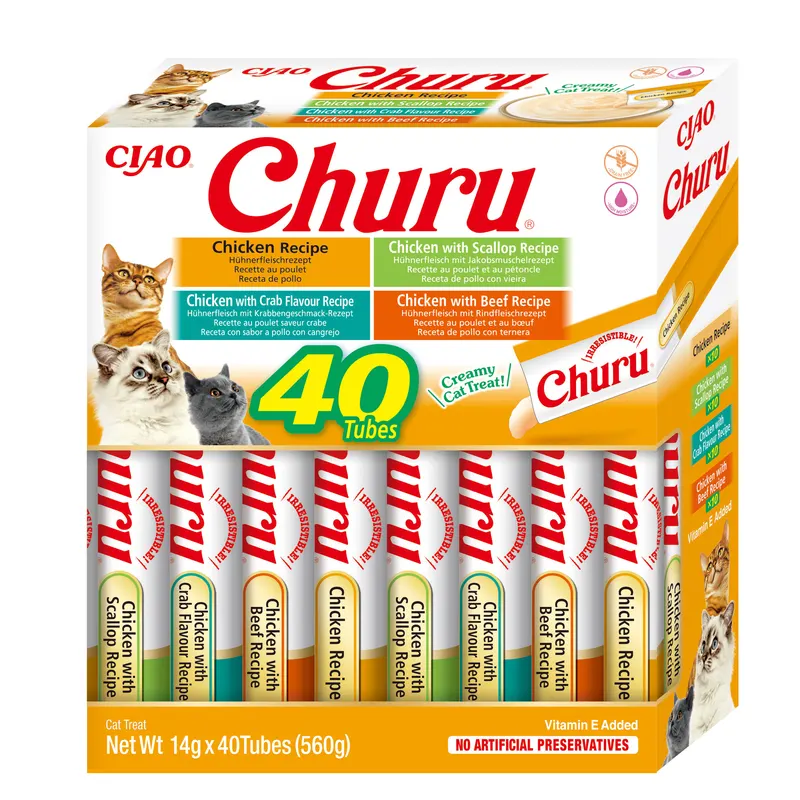 INABA Churu Variety box Kurczak - przysmak dla kota - 40x14 g