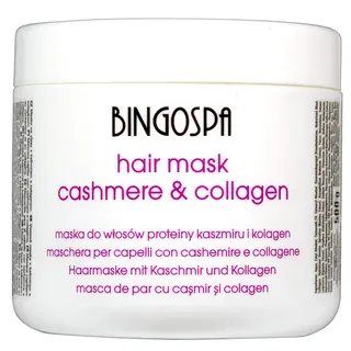 Maska do włosów z proteinami kaszmiru i kolagenem BINGOSPA