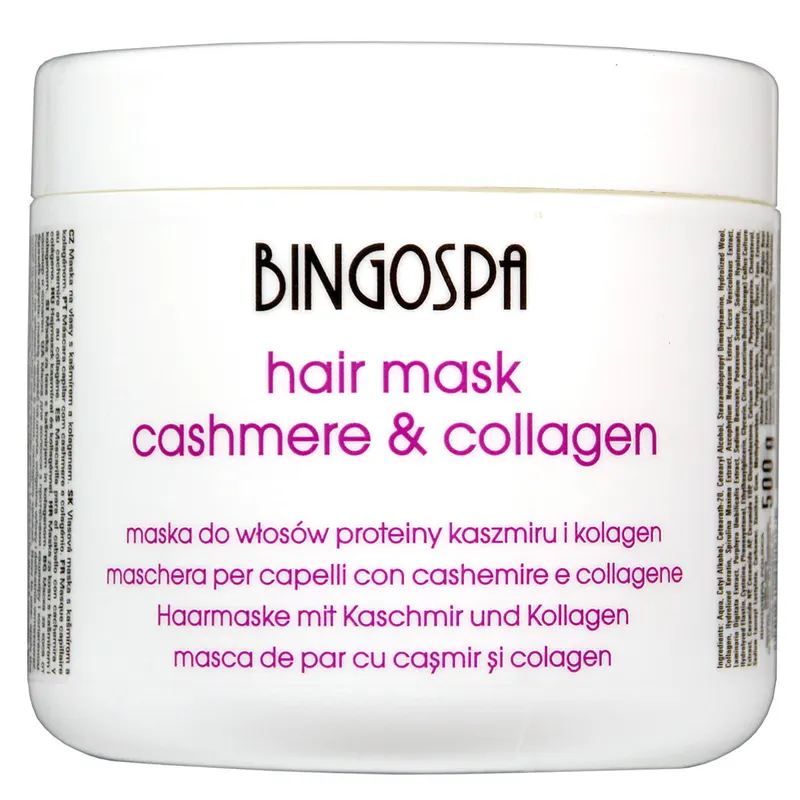 Maska do włosów z proteinami kaszmiru i kolagenem BINGOSPA