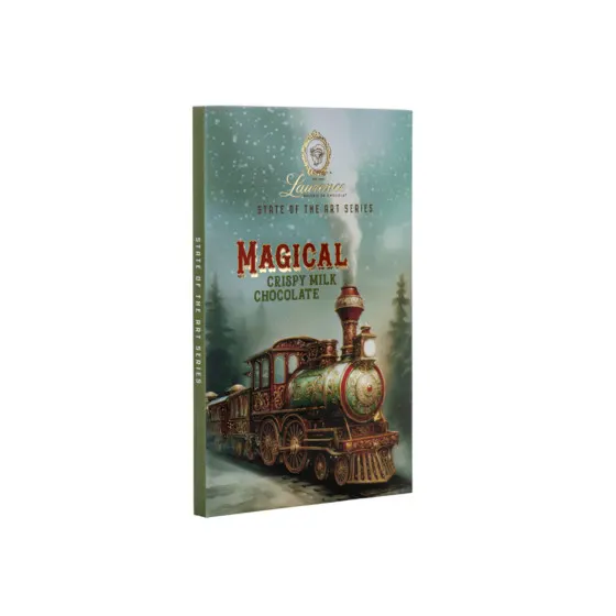 Czekolada mleczna z chrupiącym ryżem i migdałami Laurence Xmas Magical, 85 g