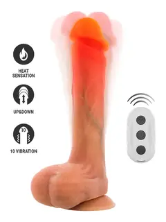 Bradley Vibrating Dildo With Heat Effect 21 cm