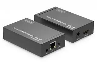 Digitus Przedłużacz/Extender HDMI 1080p 60Hz 120m po skrętce Cat.6/6A/7/8 HDCP 1.3 IR, zestaw