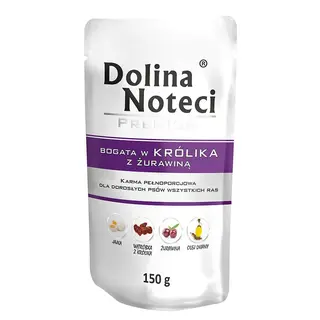 DOLINA NOTECI Premium bogata w królika z żurawiną - mokra karma dla psa - 150 g