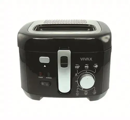 FRYTKOWNICA TRADYCYJNA OLEJOWA VIVAX DF-1800B CZARNA 1800W 2.5L