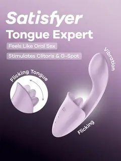 Satisfyer Tongue Expert Clitoral & G-Spot Stimulator