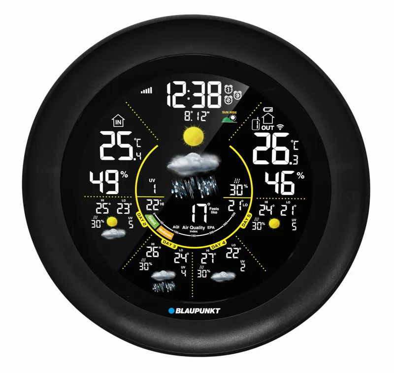 Stacja pogodowa Blaupunkt WS65BK APP czarna