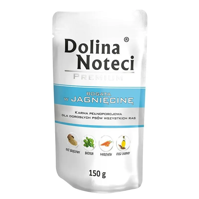 DOLINA NOTECI Premium bogata w jagnięcinę - mokra karma dla psa - 150 g