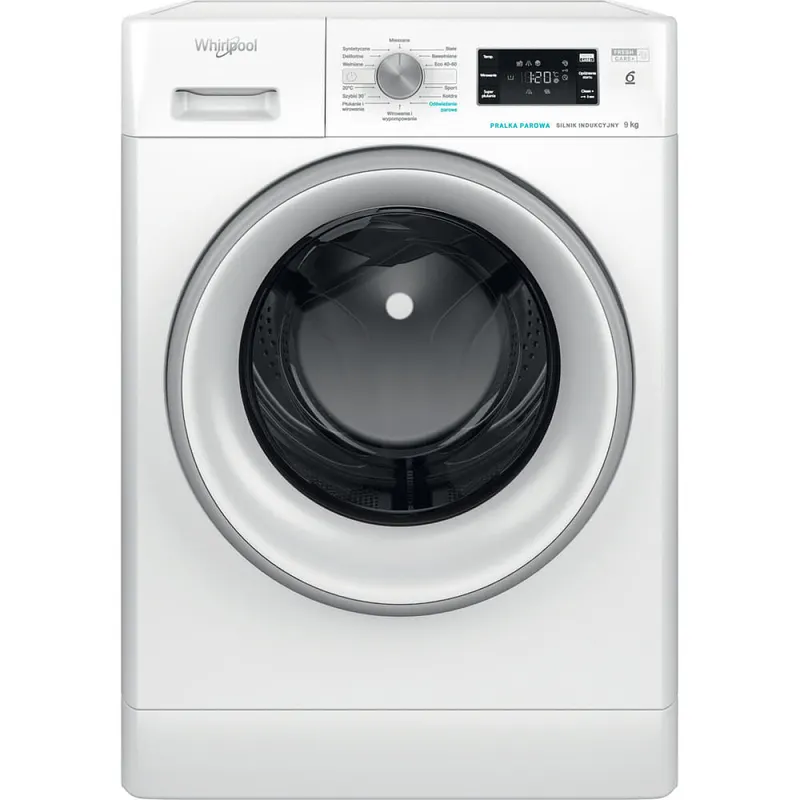 Pralka Whirlpool FFB9258SVPL 9kg 1200obr. 6. Zmysł FreshCare+ Odświeżanie parowe Inwerter