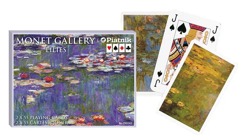 Monet Lilie, karty, Piatnik, 2 talie