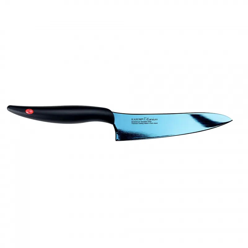 Nóż szefa kuchni kuty Titanium dł. 13 cm, niebiesk